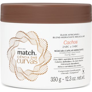 Máscara Capilar Hidratante Match Ciência das Curvas Cachos 350g
