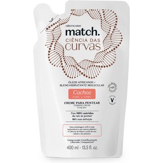 Refil Creme Para Pentear Cachos Match Ciência das Curvas 400ml