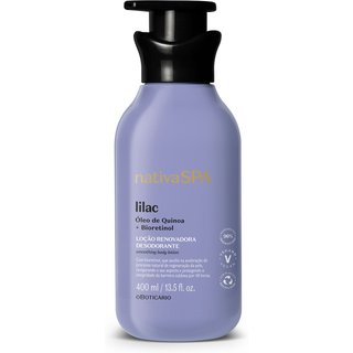 Loção Renovadora Desodorante Hidratante Corporal Nativa Spa Lilac 400ml