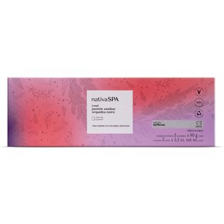 Trio Sabonetes em Barra Nativa SPA Flores 3x90g