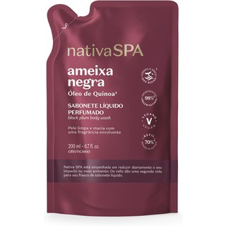Refil Sabonete Líquido Perfumado Nativa Spa Ameixa Negra 200ml