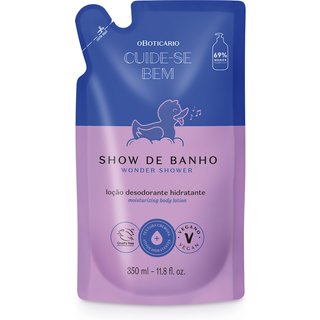 Refil Loção Desodorante Hidratante Corporal Cuide-se Bem Show de Banho 350ml