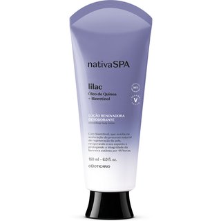 Loção Renovadora Desodorante Hidratante Corporal Nativa Spa Lilac 180ml