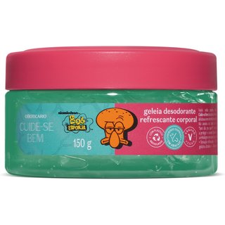 Geleia Desodorante Refrescante Corporal Cuide-se Bem Bob Esponja Lula Molusco 150g