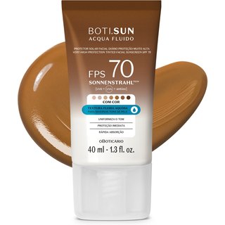 Protetor Solar Facial Com Cor FPS70 Boti.Sun 5.0 40ml