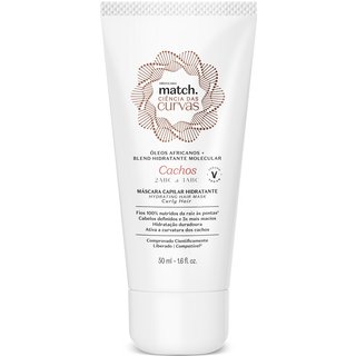 Máscara Capilar Hidratante Match Ciência das Curvas Crespos 50ml