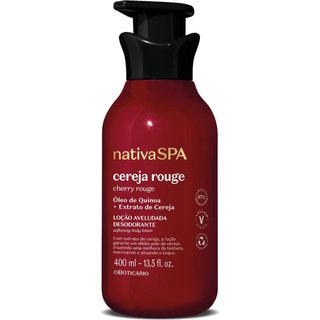 Loção Aveludada Desodorante Corporal Nativa Spa Cereja Rouge 400ml