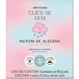 Kit Sabonetes Sortidos Cuide-se Bem Nuvem de Alegria 4x80g