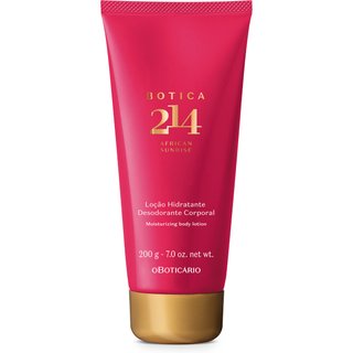 Loção Hidratante Desodorante Corporal Feminino Botica 214 African Sunrise 200g