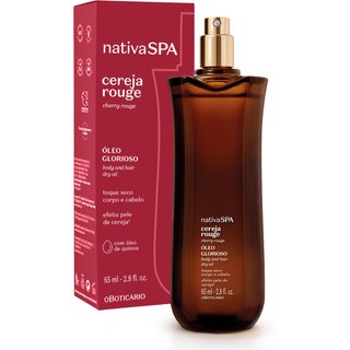 Óleo Multifuncional Glorioso Corpo e Cabelos Nativa SPA Cereja Rouge 85ml