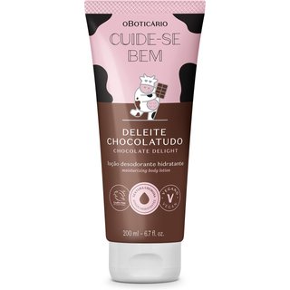 Loção Desodorante Hidratante Corporal Cuide-se Bem Deleite Chocolatudo 200ml