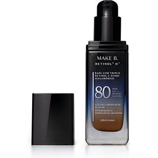 Make B. Retinol³ H+ o Boticário Cor 290N FPS80 - Base Líquida 26g