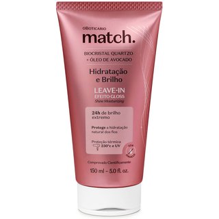 Leave-In Efeito Gloss Match Hidratação e Brilho 150ml