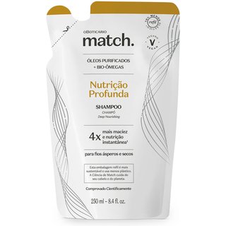 Refil Shampoo Match Nutrição Profunda 250ml