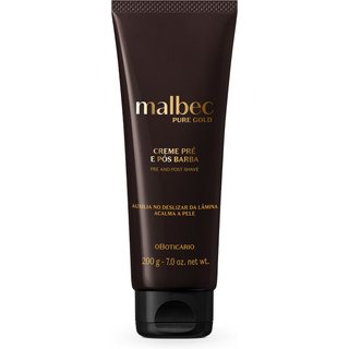 Creme Pré e Pós-Barba Malbec Pure Gold 200g