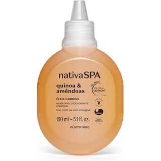 Refil Óleo Glorioso Hidratante Desodorante Corporal Nativa Spa Quinoa E Amêndoas 150ml