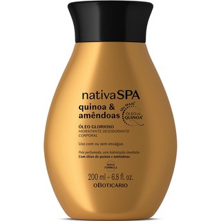 Óleo Glorioso Hidratante Desodorante Corporal Nativa Spa Quinoa E Amêndoas 200ml