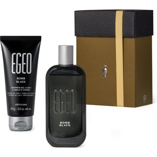 Kit Presente Dia dos Pais Egeo Bomb Black (2 itens)