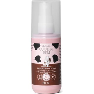 Mini Body Splash Desodorante Colônia Cuide-se Bem Deleite Chocolatudo 60ml