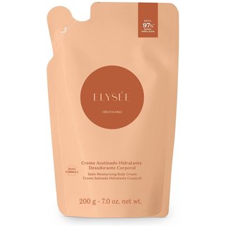 Refil Creme Desodorante Hidratante Corporal Acetinado Elysée 200g