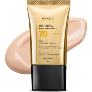 Base Líquida Protetora FPS 70 Make B. Hyaluronic Cor 10 30ml