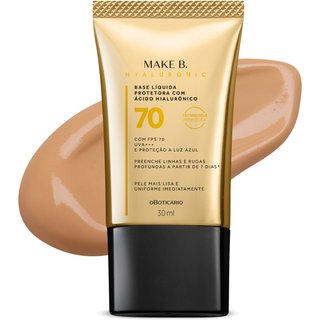 Base Líquida Protetora Make B. Hyaluronic FPS 70 Cor 40 30ml