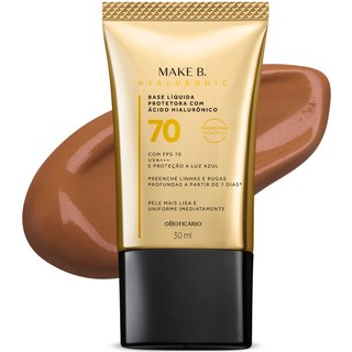 Make B. o Boticário Hyaluronic FPS 70 cor 70 - Base Líquida Protetora 30ml