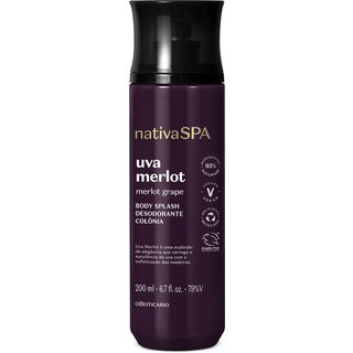Body Splash Desodorante Colônia Nativa Spa Uva Merlot 200ml