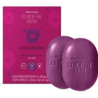 Kit Sabonetes Em Barra Cuide-se Bem Amoruda 2x80g