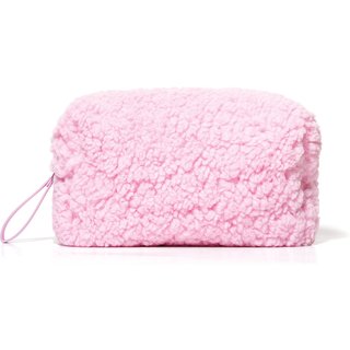 Nécessaire Rosa com Zíper Cuide-se Bem Doces Delírios Algodão Doce