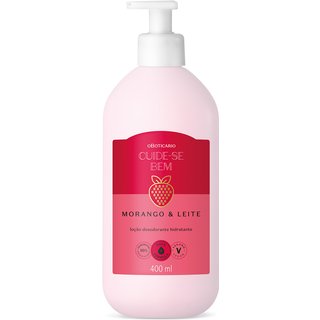Loção Hidratante Desodorante Corporal Cuide-se Bem Morango e Leite 400ml