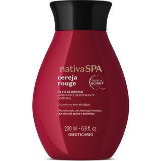 Óleo Glorioso Hidratante Desodorante Corporal Nativa Spa Cereja Rouge 200ml