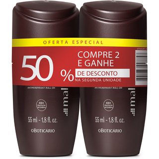Kit Desodorante Antitranspirante Roll-on Malbec 55ml (2 itens)