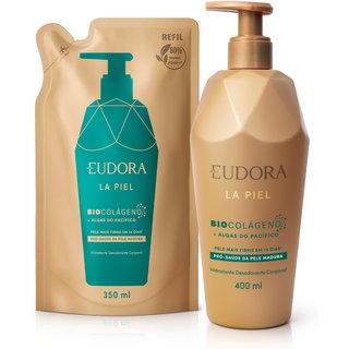 Combo La Piel Algas do Pacífico: Hidratante Corporal 400ml + Refil 350ml
