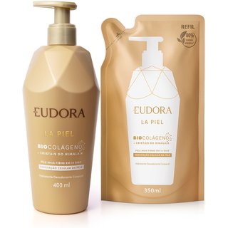 Combo La Piel Cristais do Himalaia: Hidratante Corporal 400ml + Refil 350ml