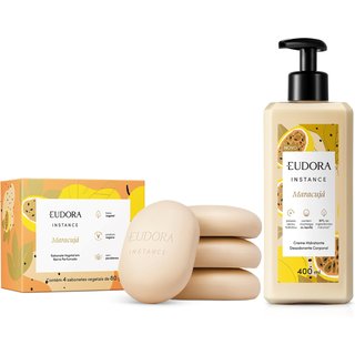 Combo Instance Maracujá: Sabonete em Barra 4x80g + Loção Corporal 400ml