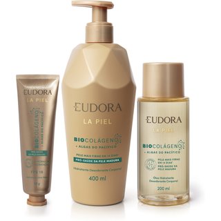 Combo La Piel Algas do Pacífico: Óleo Hidratante 200ml + Loção Corporal 400ml + Hidratante Para Mãos 50g