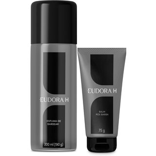 Combo Eudora H: Espuma de Barbear 200ml + Balm Pós-Barba 75g