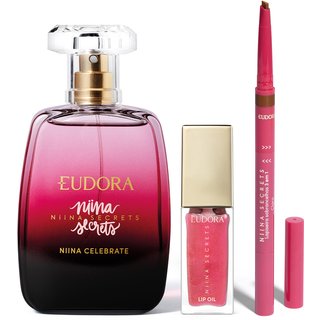 Combo Niina Secrets: Desodorante Colônia 100ml + Lip Oil 7ml + Lapiseira de Sobrancelha 1,1g