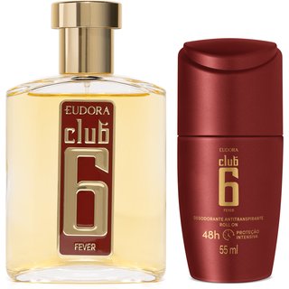 Combo Club 6 Fever: Desodorante Colônia 95ml + Desodorante Antitranspirante Roll On 55ml