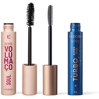 Combo Soul Cílios: Máscara Volumaço Bomb 10g + Máscara Super Star 10g
