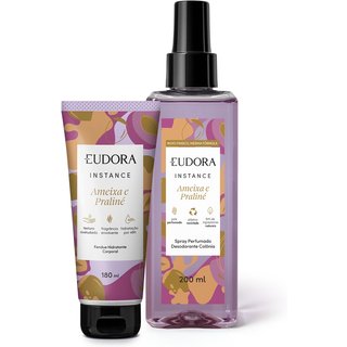 Combo Instance Ameixa e Praliné: Hidratante Corporal 180ml + Spray Perfumado Desodorante Colônia 200ml