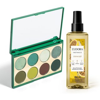 Combo Paleta de Sombra Niina Secrets 5,6g + Spray Perfumado Instance Maracujá 200ml