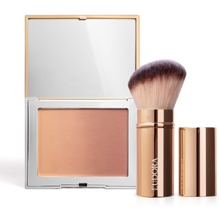 Combo Make: Blush Bronzer GLAM 7g + Pincel Retrátil Multifuncional