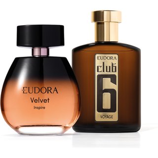 Combo Velvet Inspire Desodorante Colônia 100ml + Club 6 Voyage Desodorante Colônia 95ml