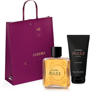 Combo Presente PULSE: Desodorante Colônia 100ml + Balm Pós-Barba 75g + Sacola Presente