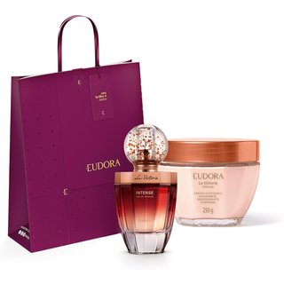 Combo La Victorie Intense: Eau de Parfum 75ml + Creme Acetinado 250g + Kit Sacola Eudora