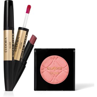 Combo Glam: Blush em Pó 5g + Batom 1,8g