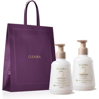 Combo Presente Eudora Baby: Shampoo 200ml + Condicionador 200ml + Sacola