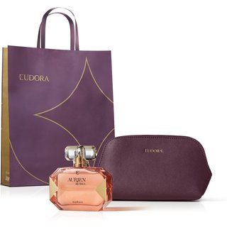 Combo Presente Aurien Rubra Desodorante Colônia 100ml + Nécessaire + Sacola